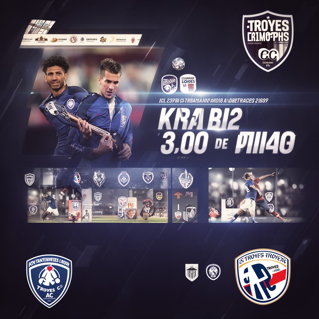 AI-generated illustration of ES Troyes AC