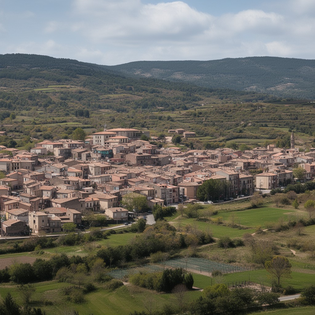 AI-generated illustration of Santpedor, Spain