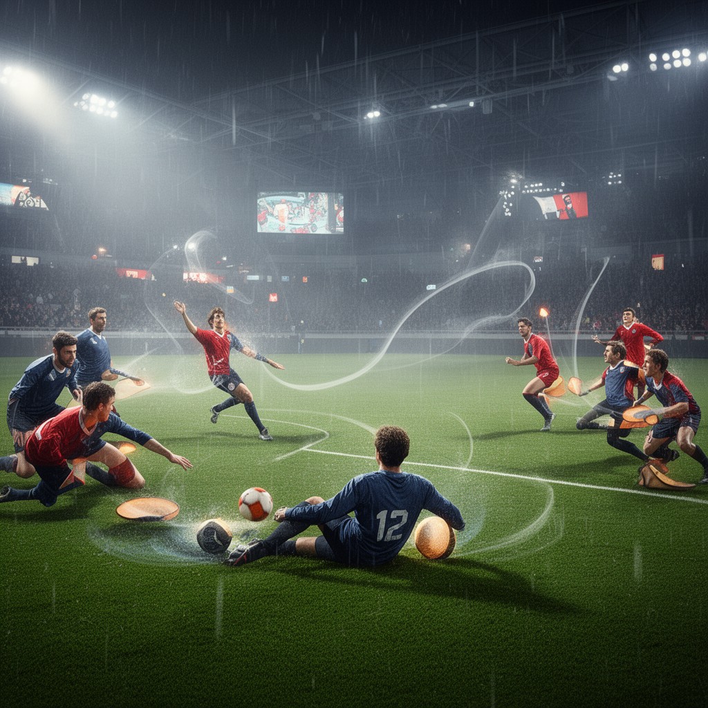 AI-generated illustration of tiki-taka