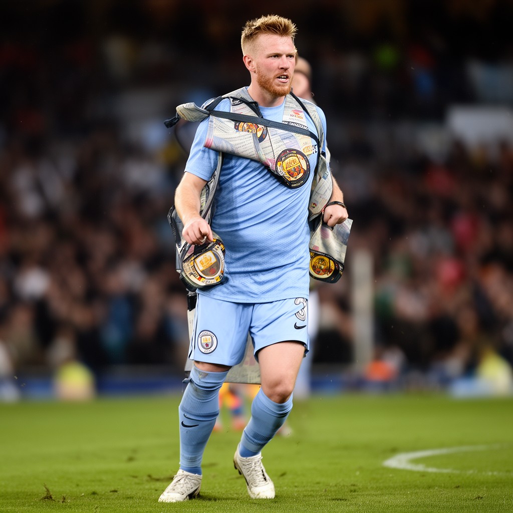 AI-generated illustration of Kevin De Bruyne