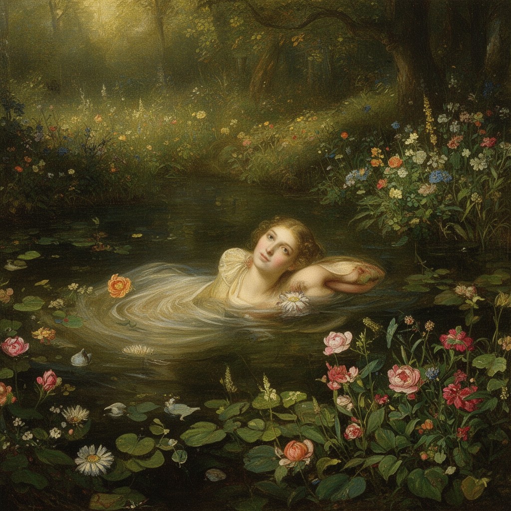 AI-generated illustration of Ophelia