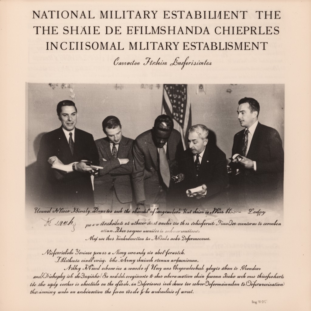AI-generated illustration of National Military Establishment
