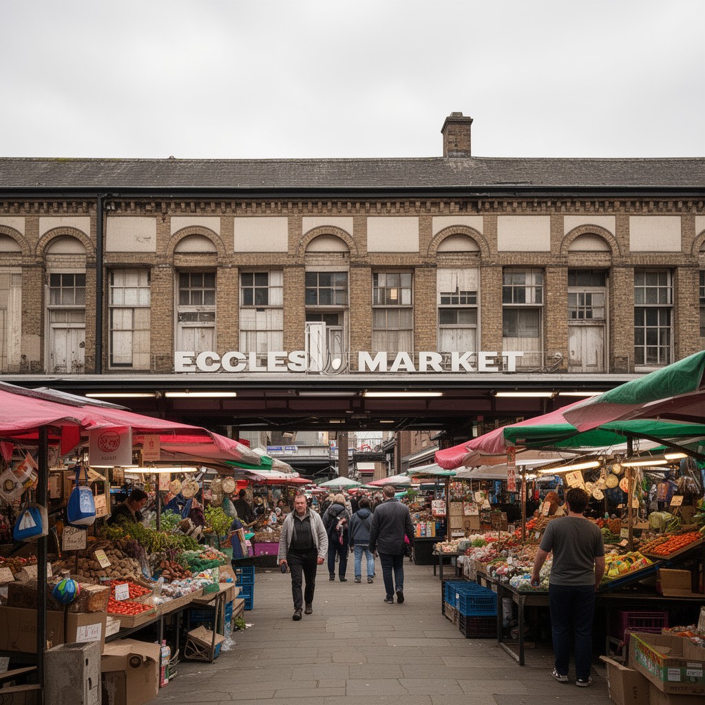 AI-generated illustration of Eccles Market