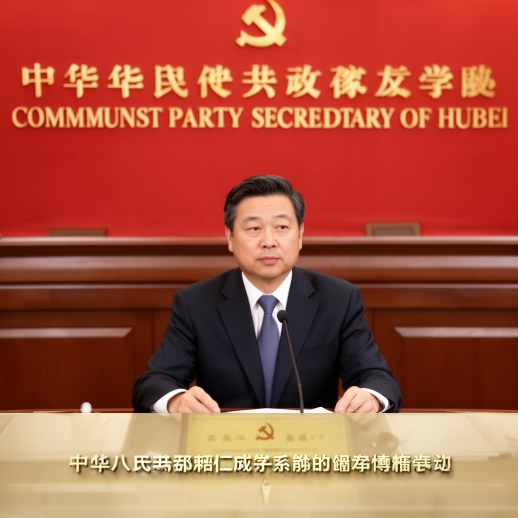 AI-generated illustration of Communist Party Secretary of Hubei