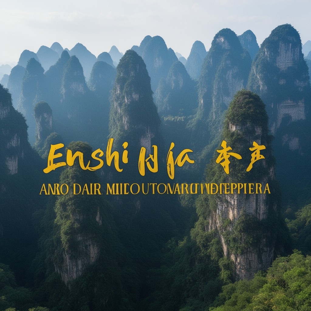 AI-generated illustration of Enshi Tujia and Miao Autonomous Prefecture