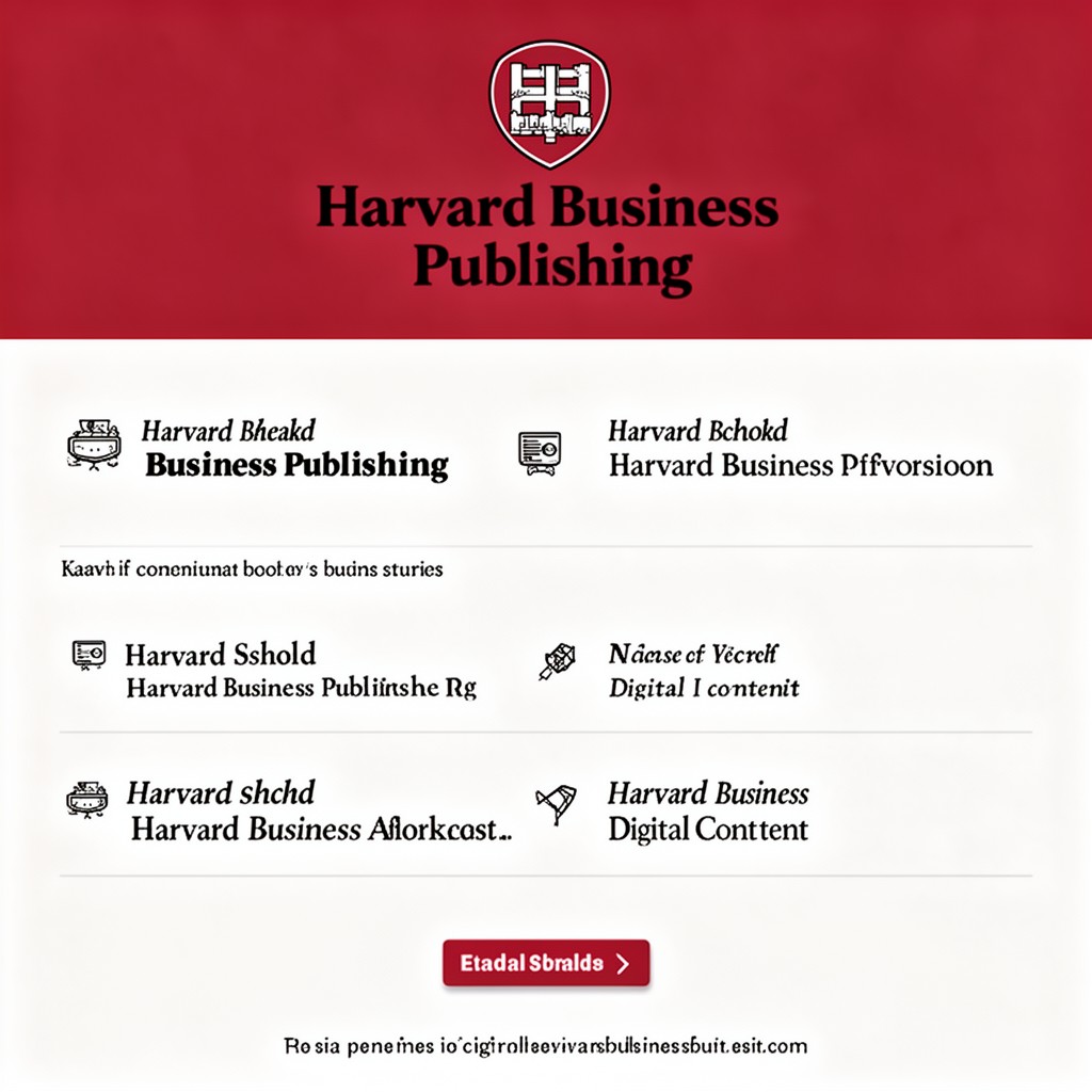 AI-generated illustration of Harvard Business Publishing