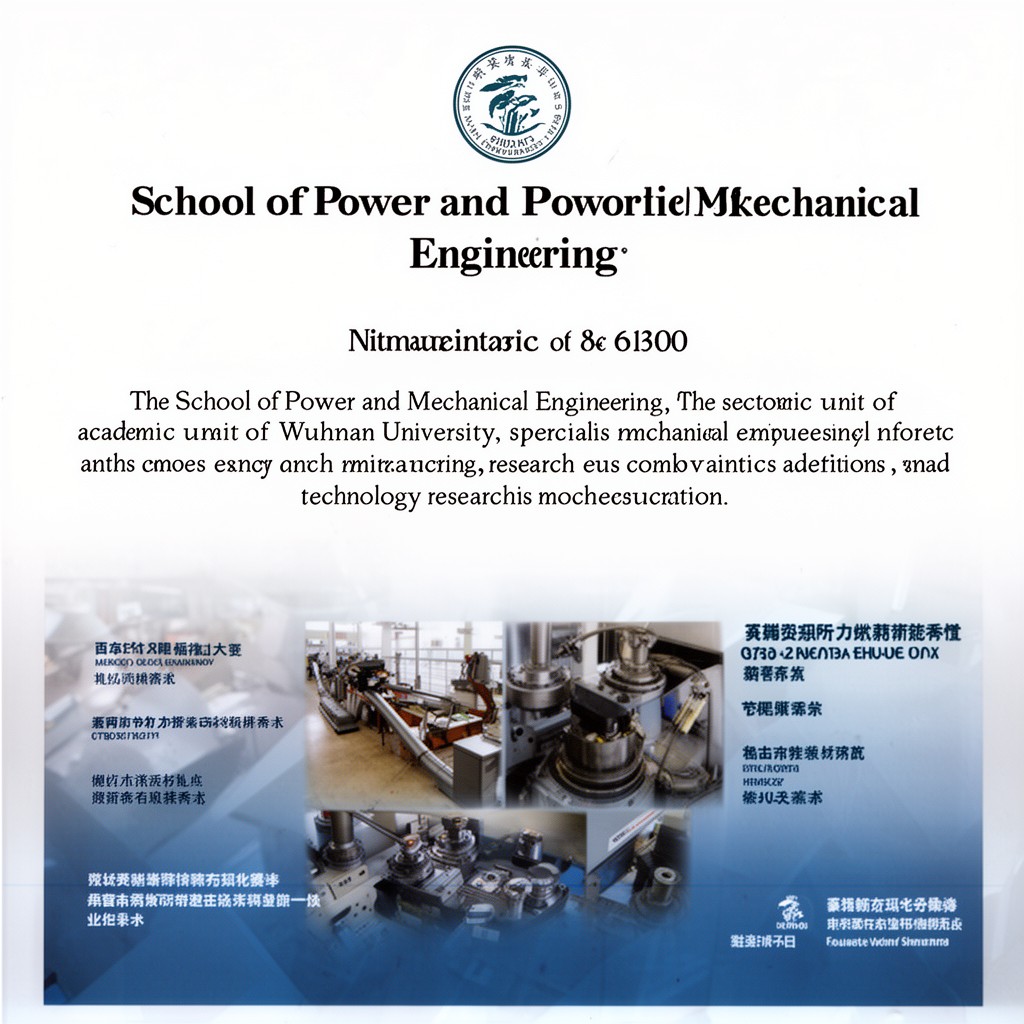 AI-generated illustration of School of Power and Mechanical Engineering