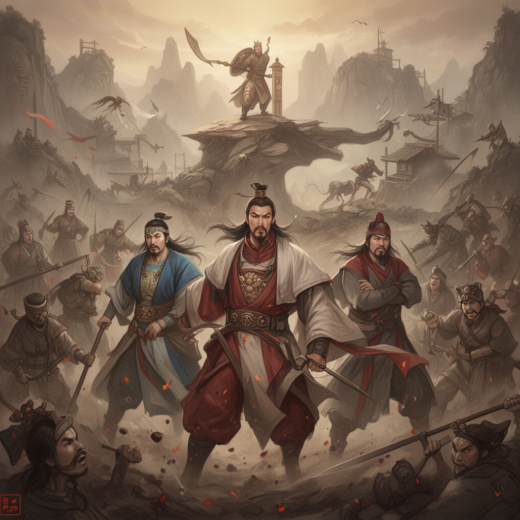 AI-generated illustration of Three Kingdoms period