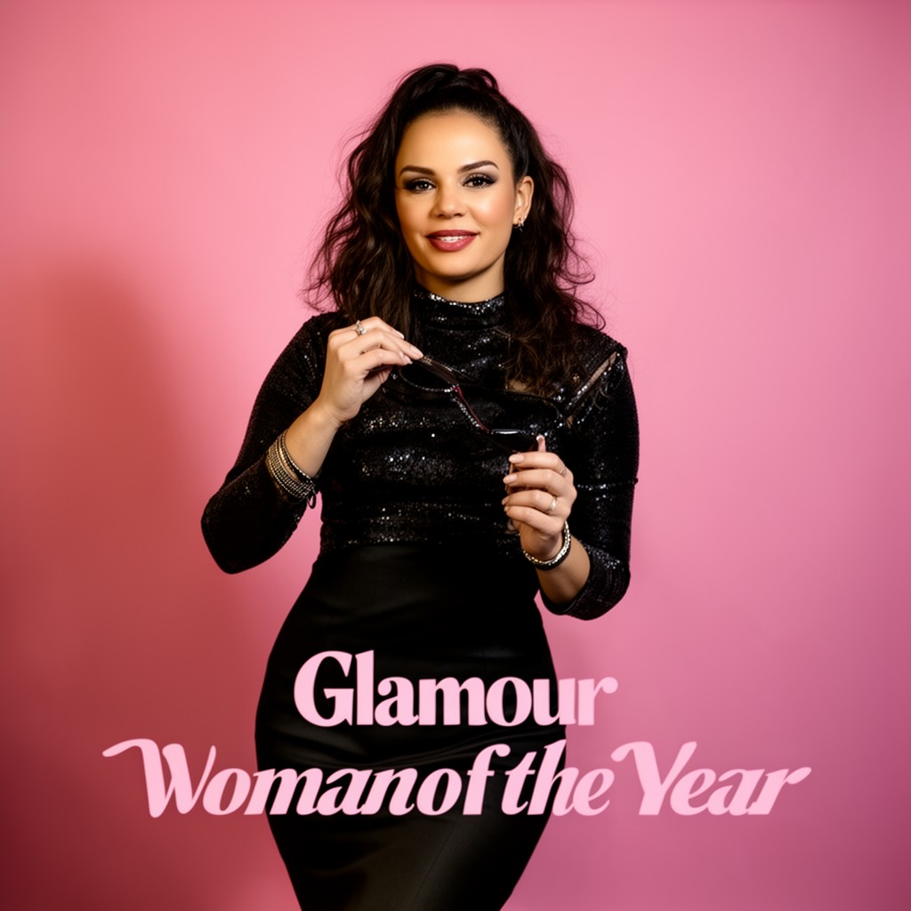 AI-generated illustration of Glamour Woman of the Year
