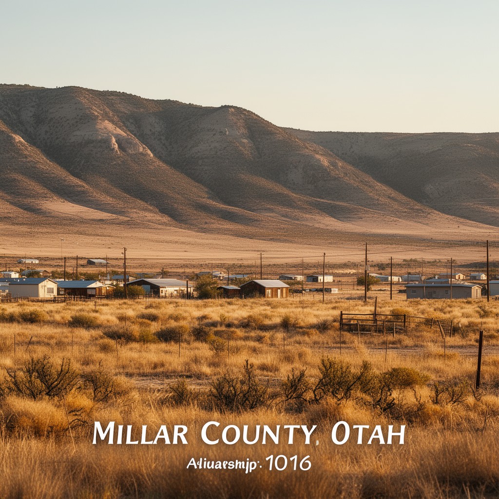 AI-generated illustration of Millard County, Utah