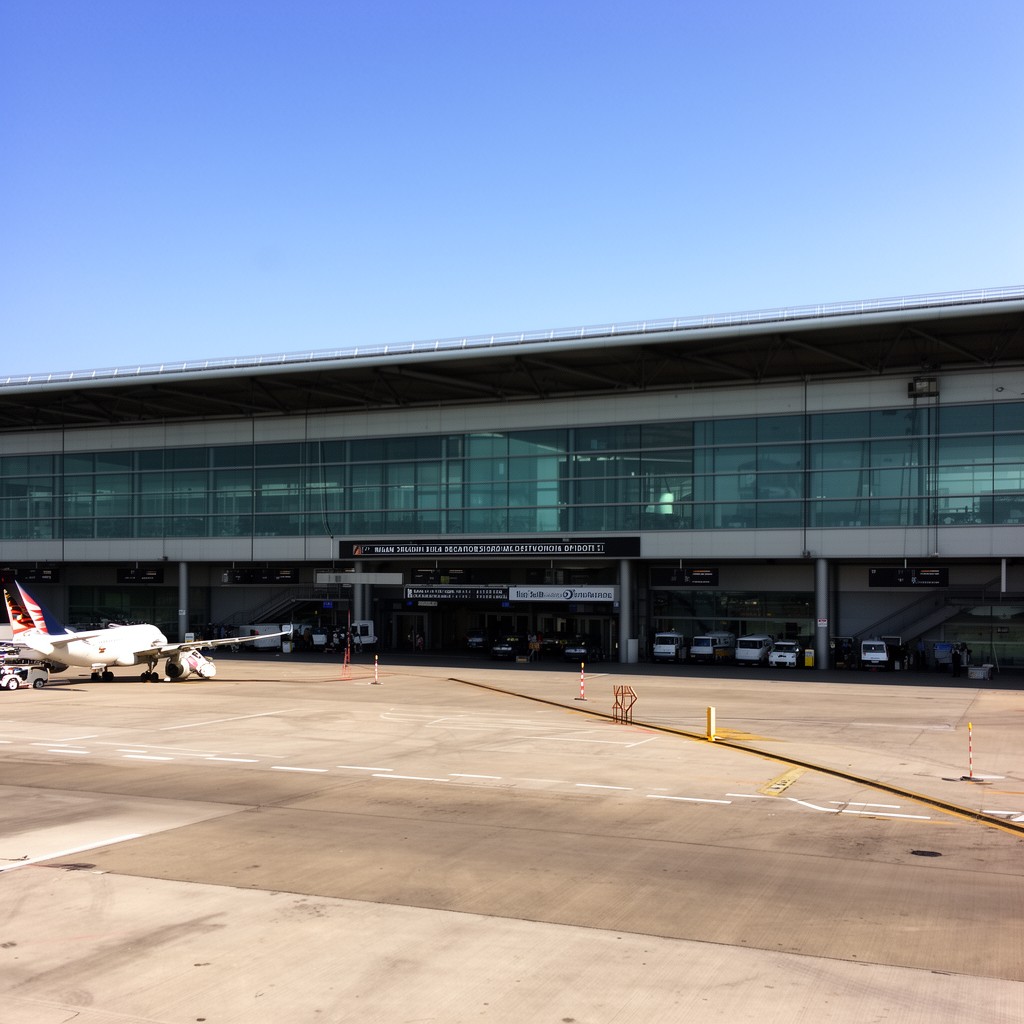 AI-generated illustration of Milan Malpensa Airport