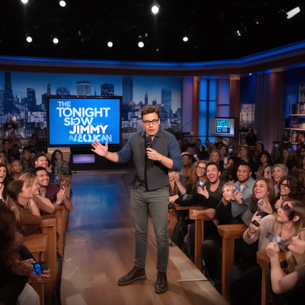AI-generated illustration of Jimmy Fallon