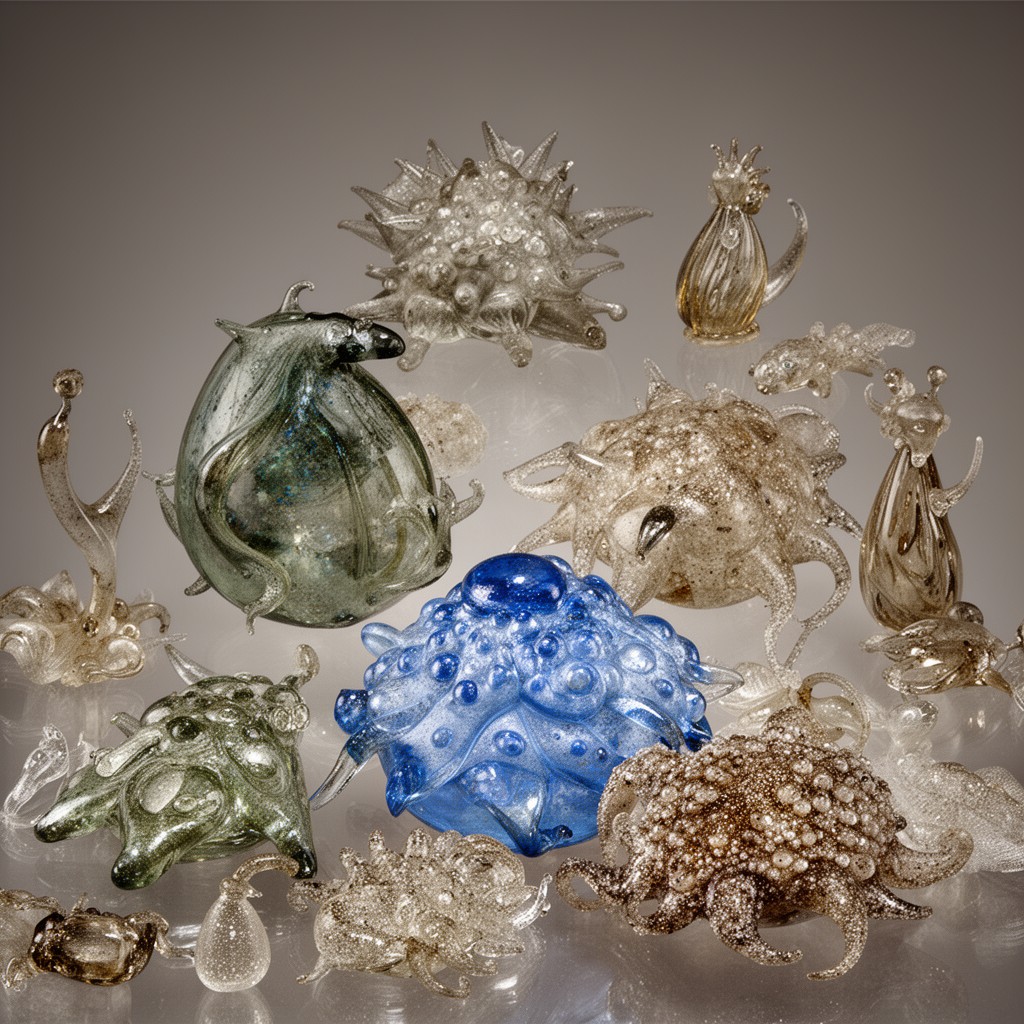 AI-generated illustration of Glass Sea Creatures