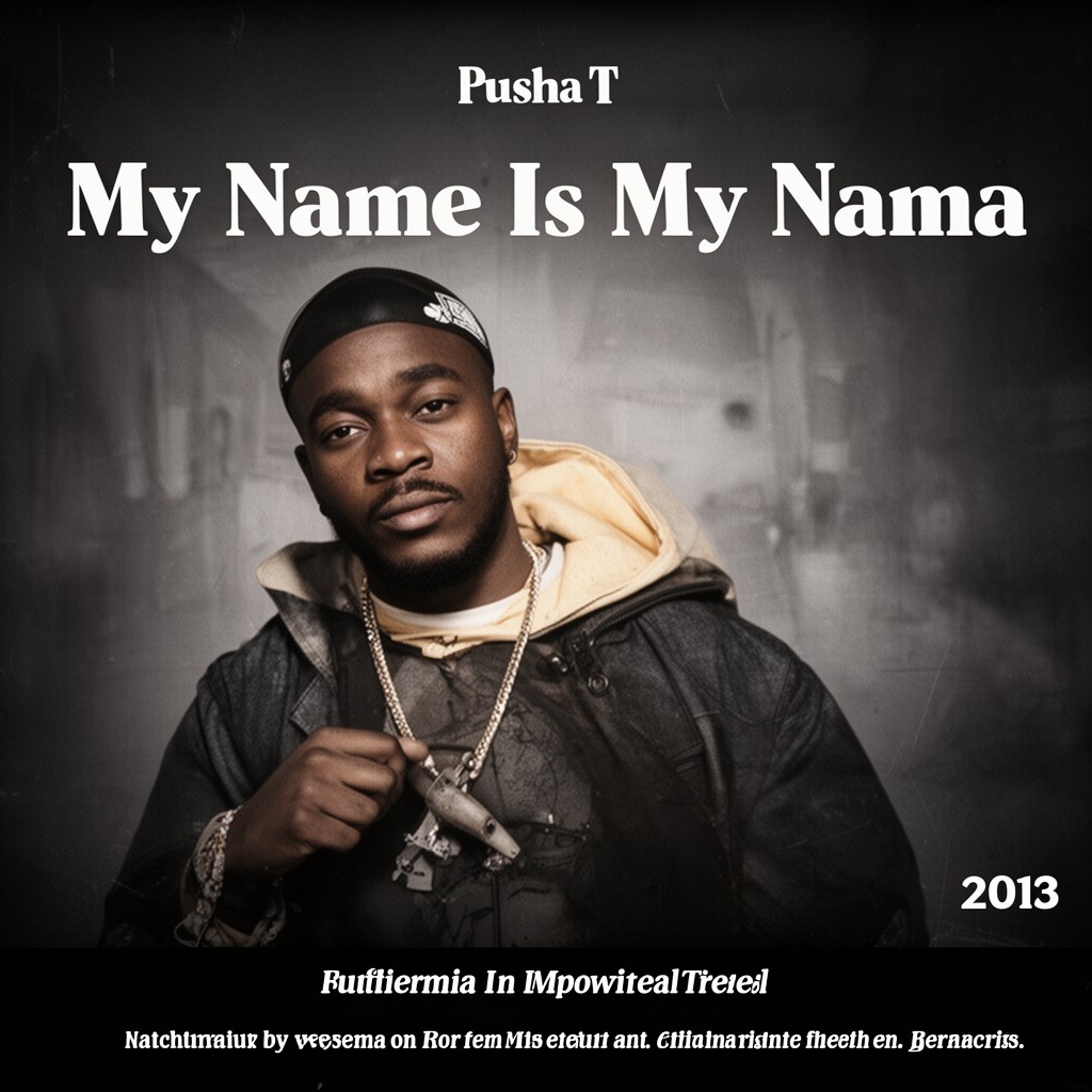 AI-generated illustration of Pusha T – My Name Is My Name