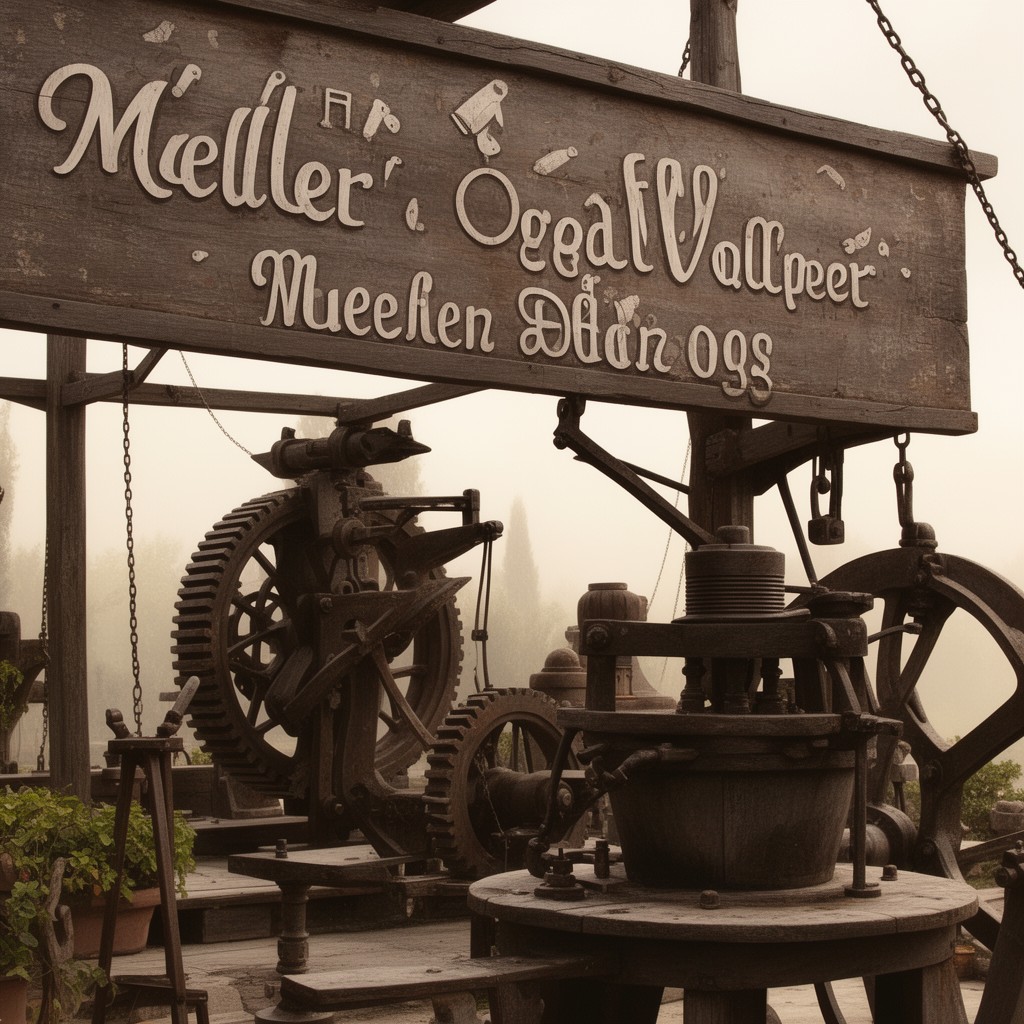 AI-generated illustration of Mueller (German surname)