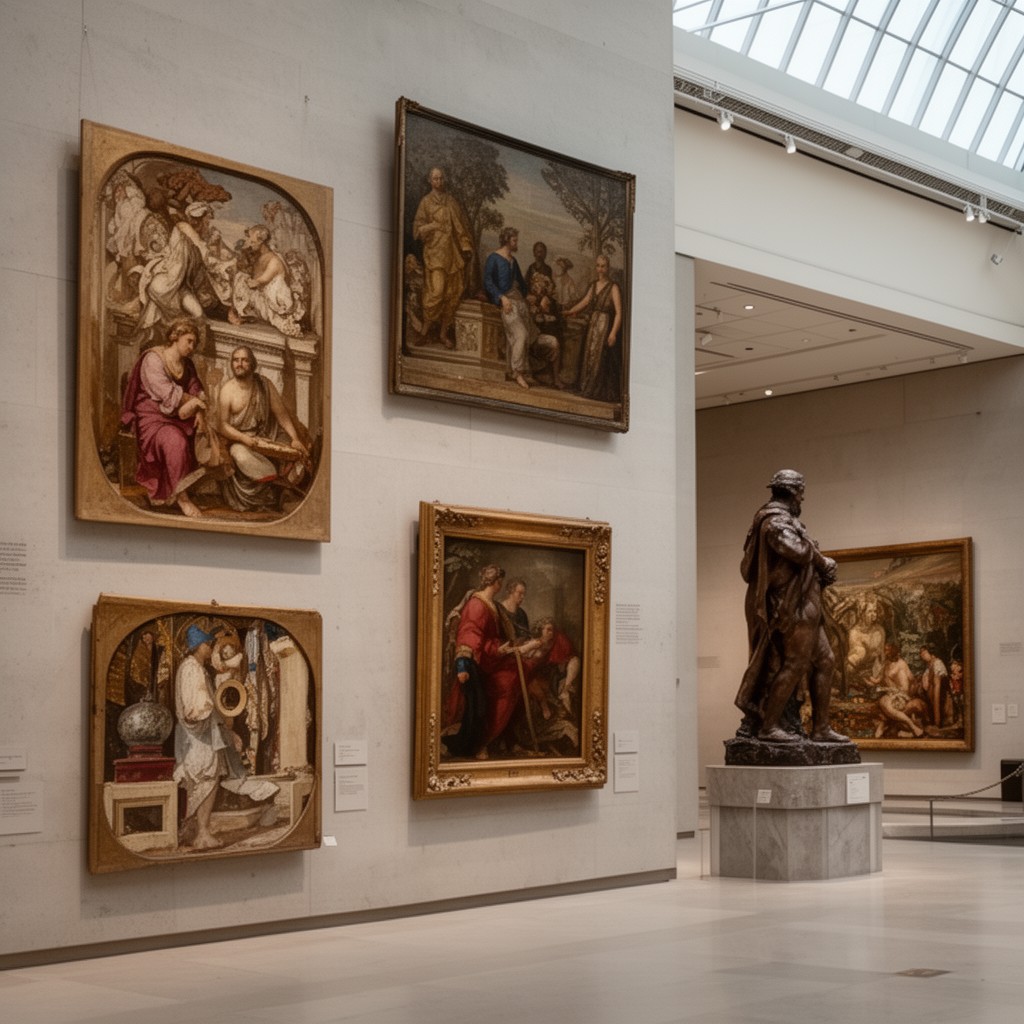 AI-generated illustration of Ahmanson Building collection