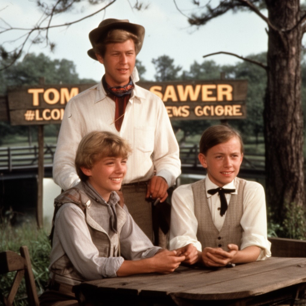 AI-generated illustration of Tom Sawyer (1973 film)