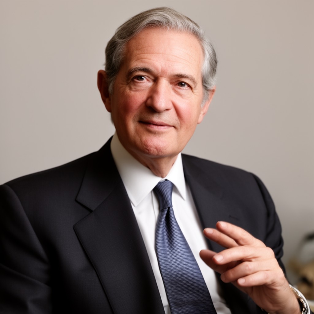 AI-generated illustration of Conrad Black