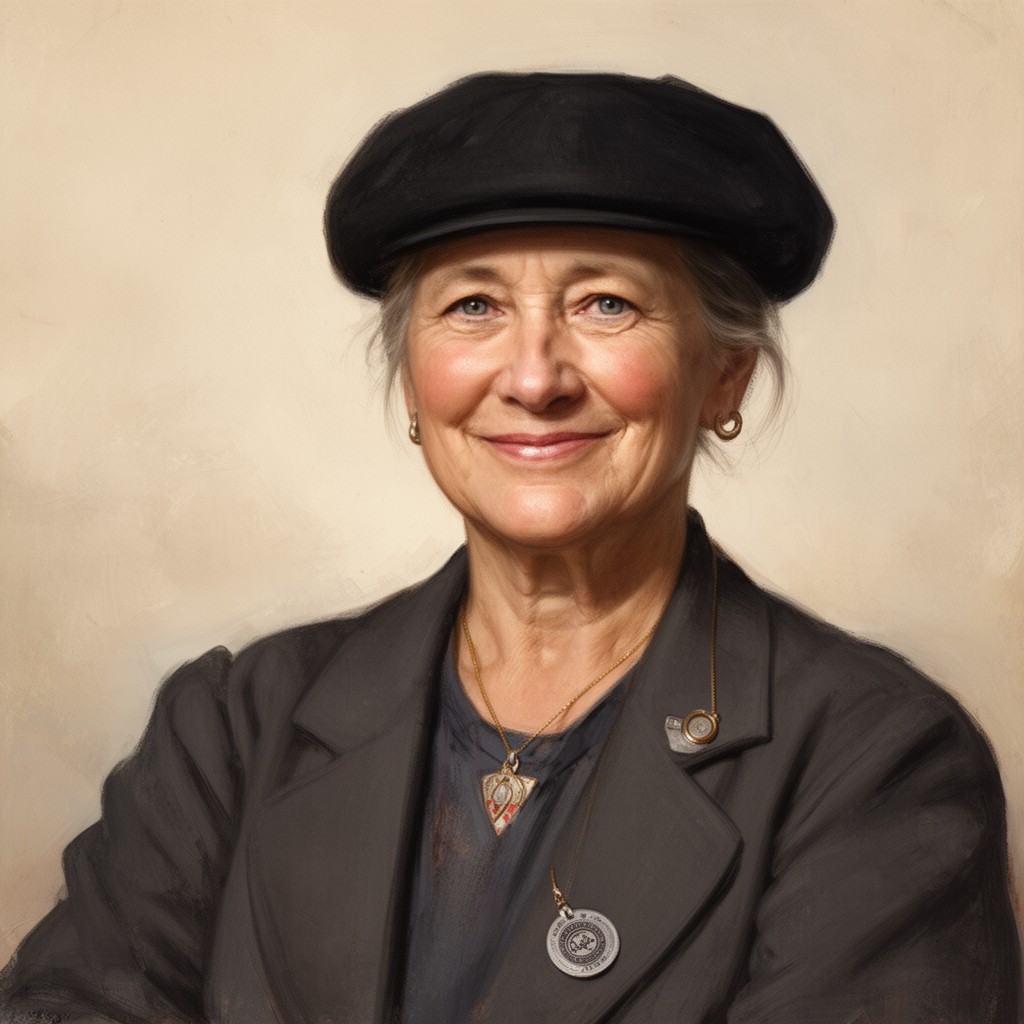 AI-generated illustration of Martha Black