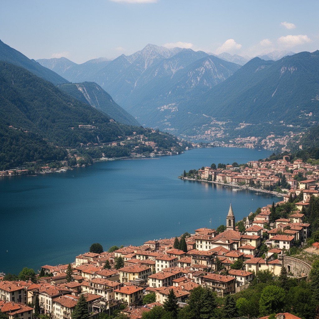 AI-generated illustration of Lecco