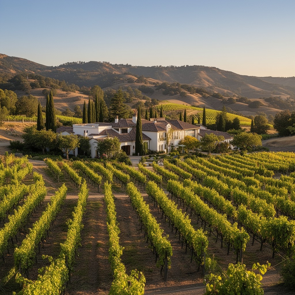 AI-generated illustration of Falcon Crest