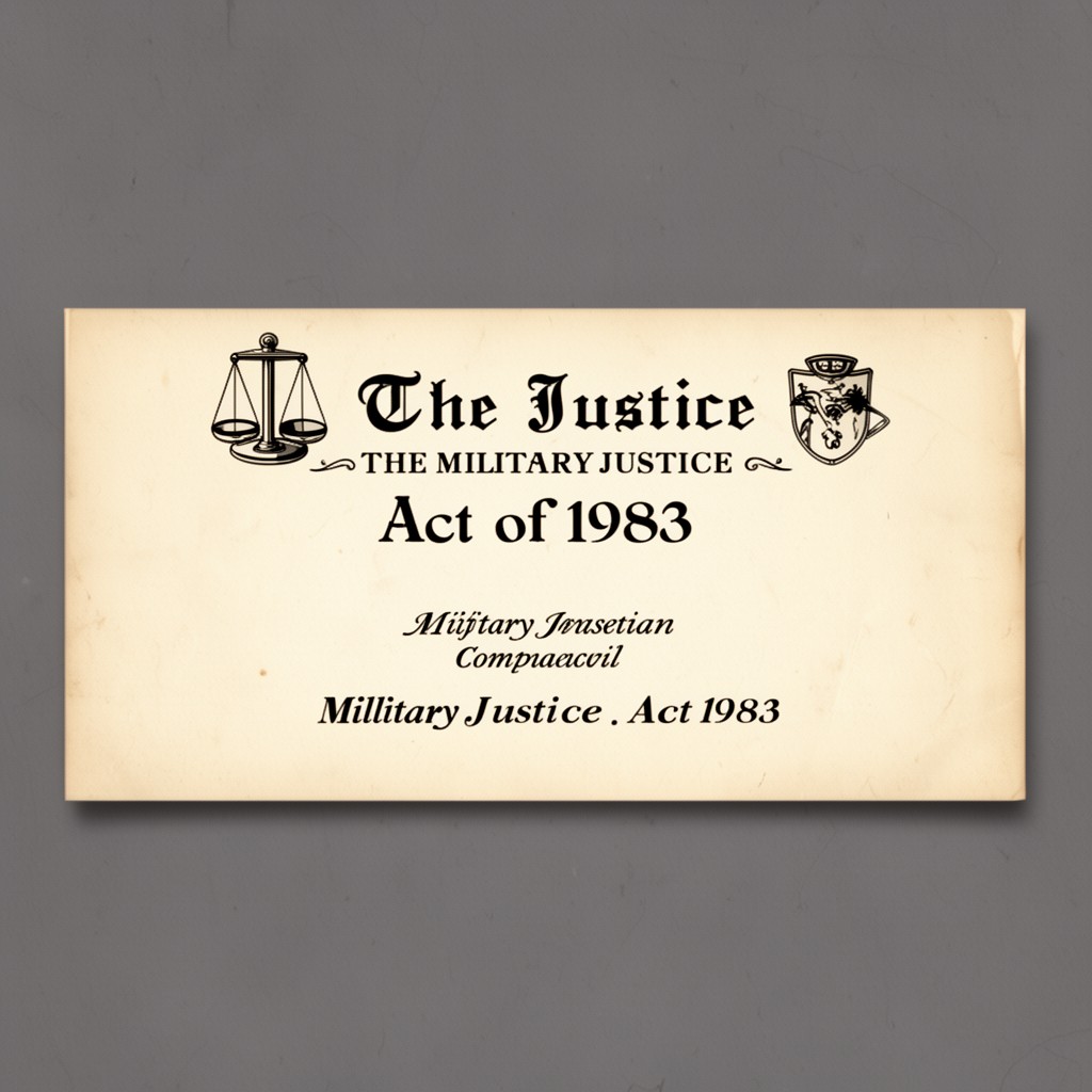 AI-generated illustration of Military Justice Act of 1983