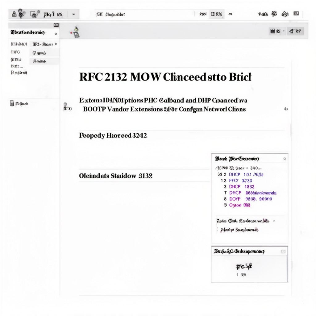 AI-generated illustration of RFC 2132