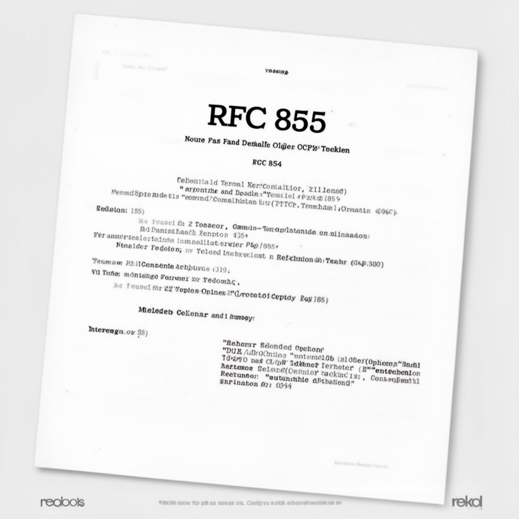 AI-generated illustration of RFC 855
