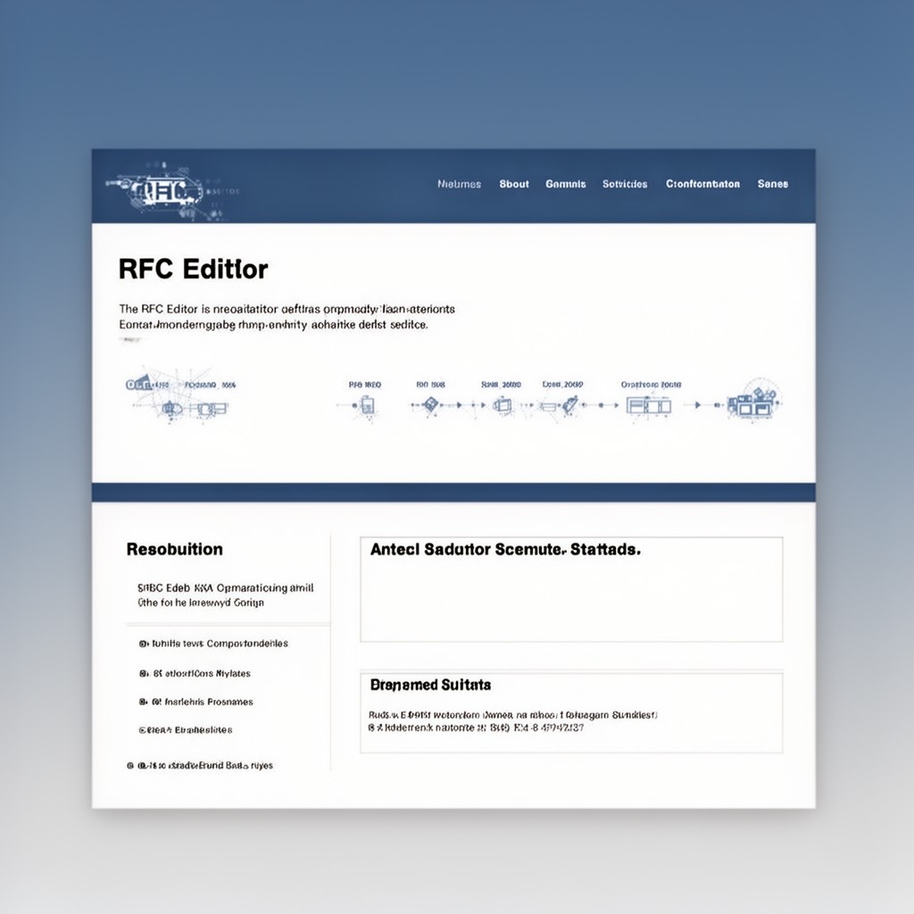AI-generated illustration of RFC Editor