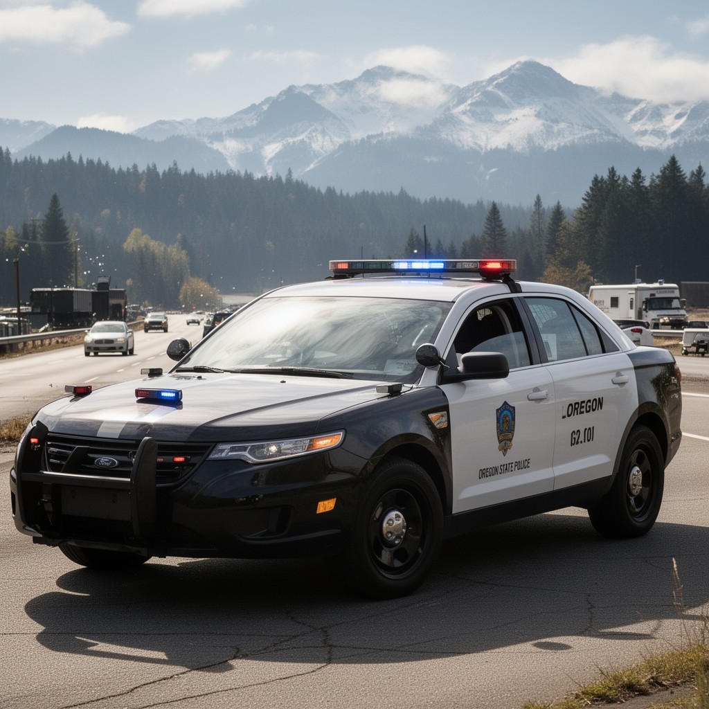 AI-generated illustration of Oregon State Police
