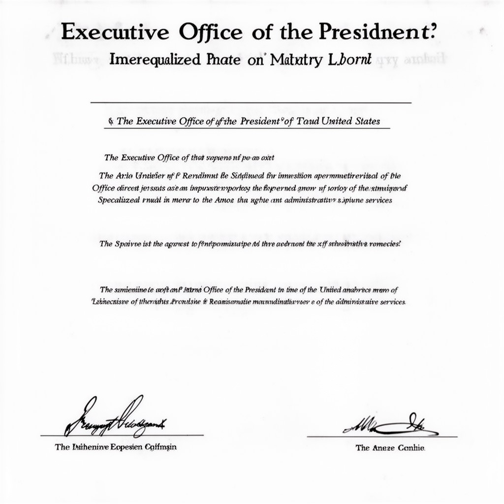 AI-generated illustration of Executive Office of the President of the United States