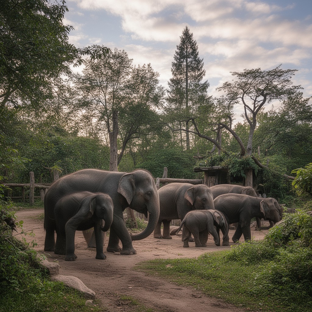 AI-generated illustration of Elephant Lands