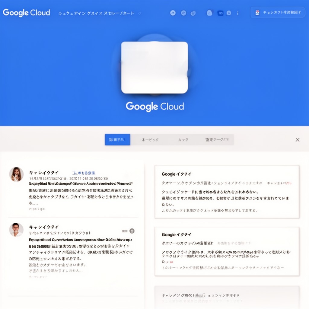 AI-generated illustration of Google Cloud