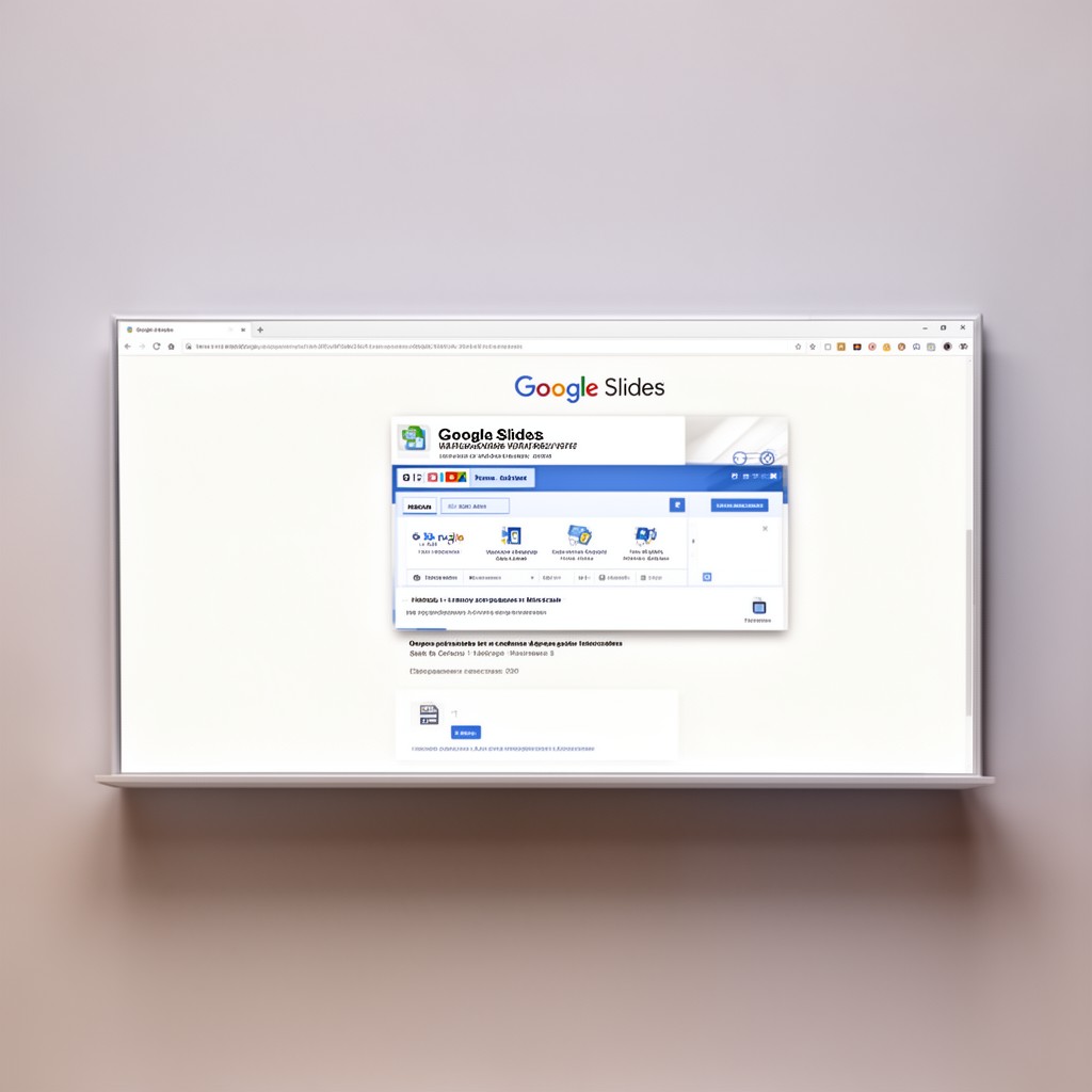 AI-generated illustration of Google Slides