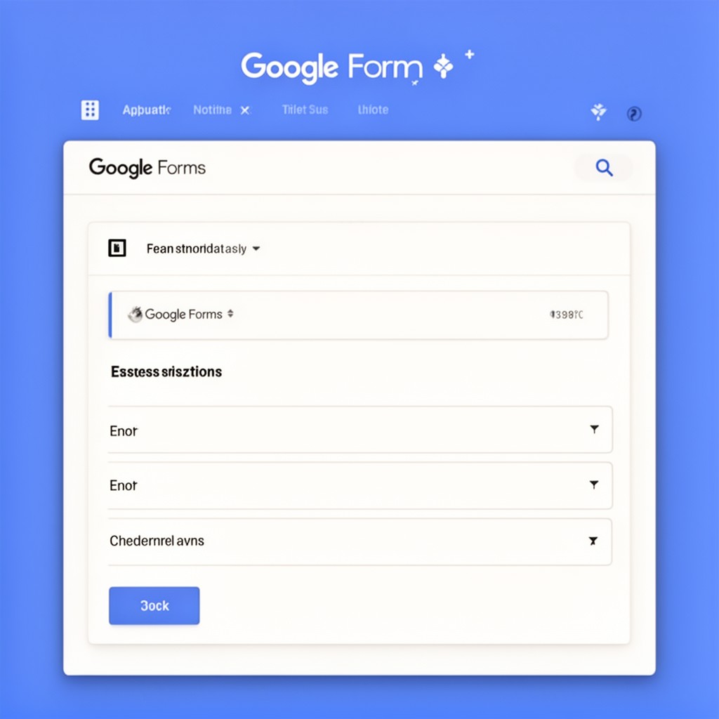AI-generated illustration of Google Forms