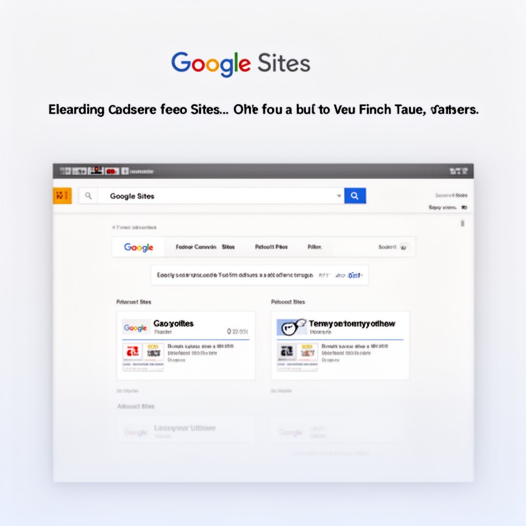 AI-generated illustration of Google Sites