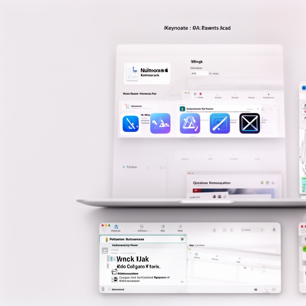 AI-generated illustration of Apple iWork