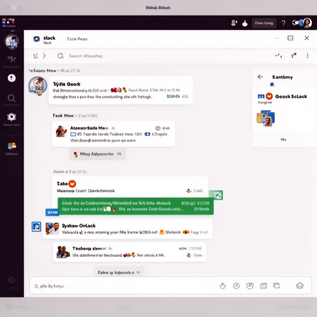 AI-generated illustration of Slack