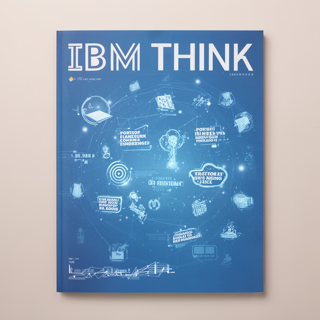 AI-generated illustration of IBM THINK magazine title
