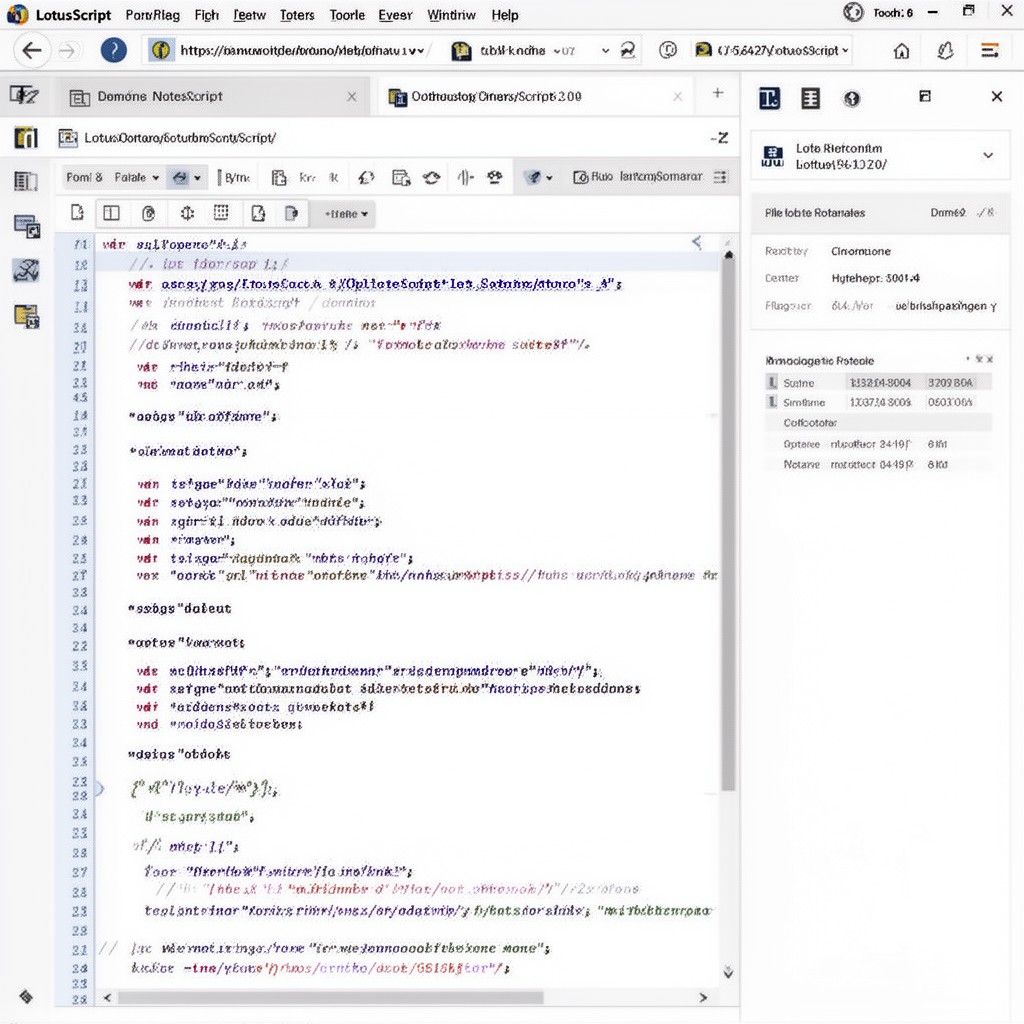 AI-generated illustration of LotusScript