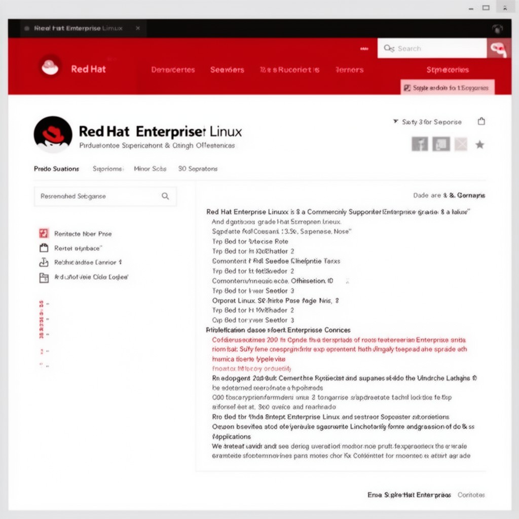 AI-generated illustration of Red Hat Enterprise Linux