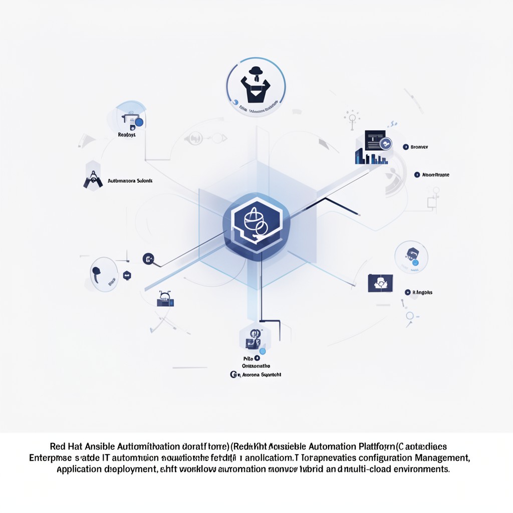 AI-generated illustration of Red Hat Ansible Automation Platform