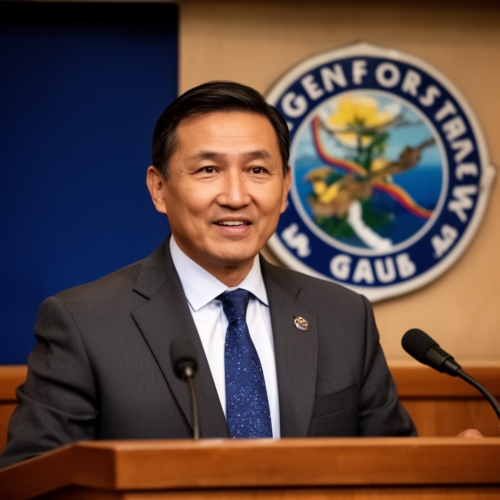 AI-generated illustration of Governor of Guam