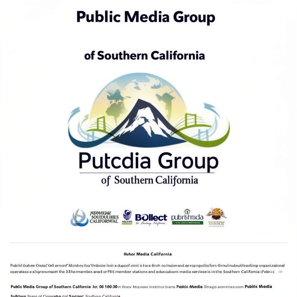 AI-generated illustration of Public Media Group of Southern California