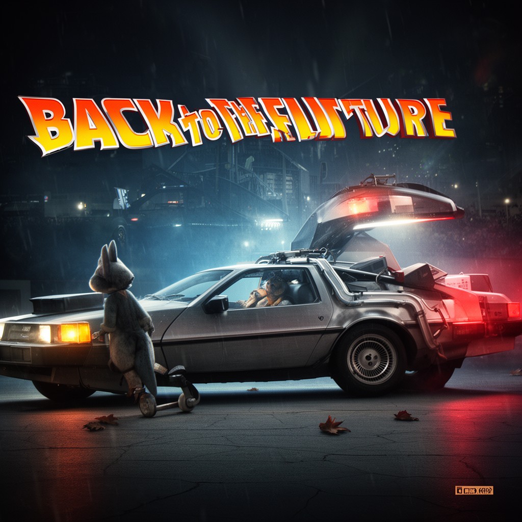 AI-generated illustration of Back to the Future