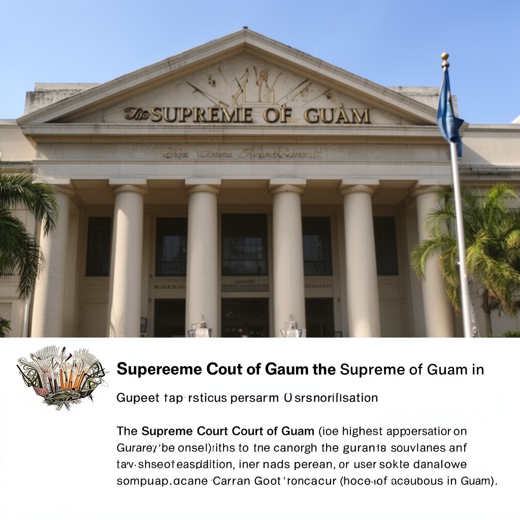 AI-generated illustration of Supreme Court of Guam