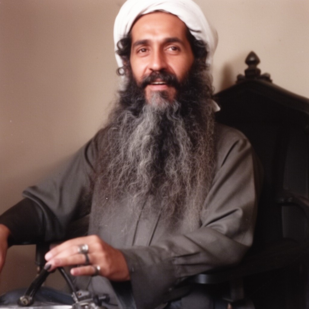 AI-generated illustration of Osama bin Laden