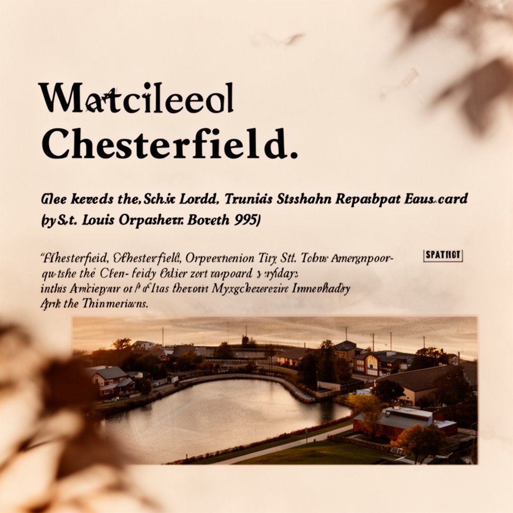 AI-generated illustration of Chesterfield, Missouri, United States