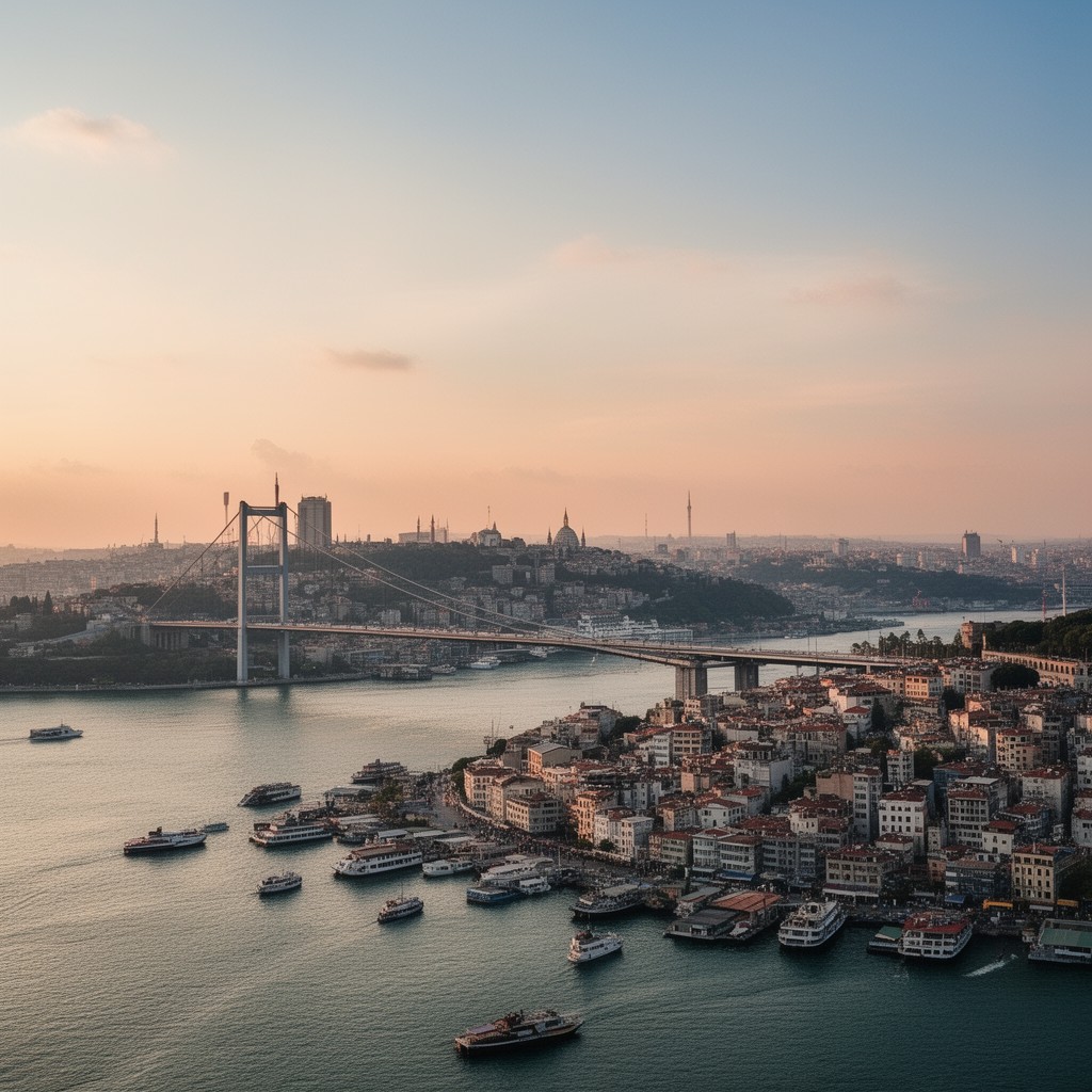 AI-generated illustration of Bosporus Bridge