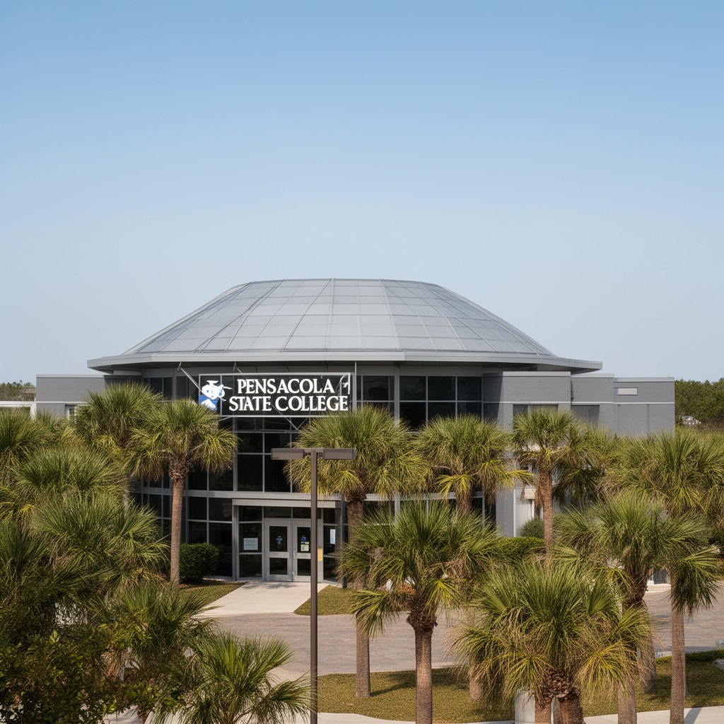 AI-generated illustration of Pensacola State College
